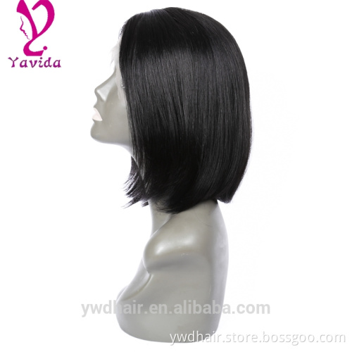 8-26" human hair lace front wig 100 brazilian virgin hair full lace wigs Glueless bob style human hair wig